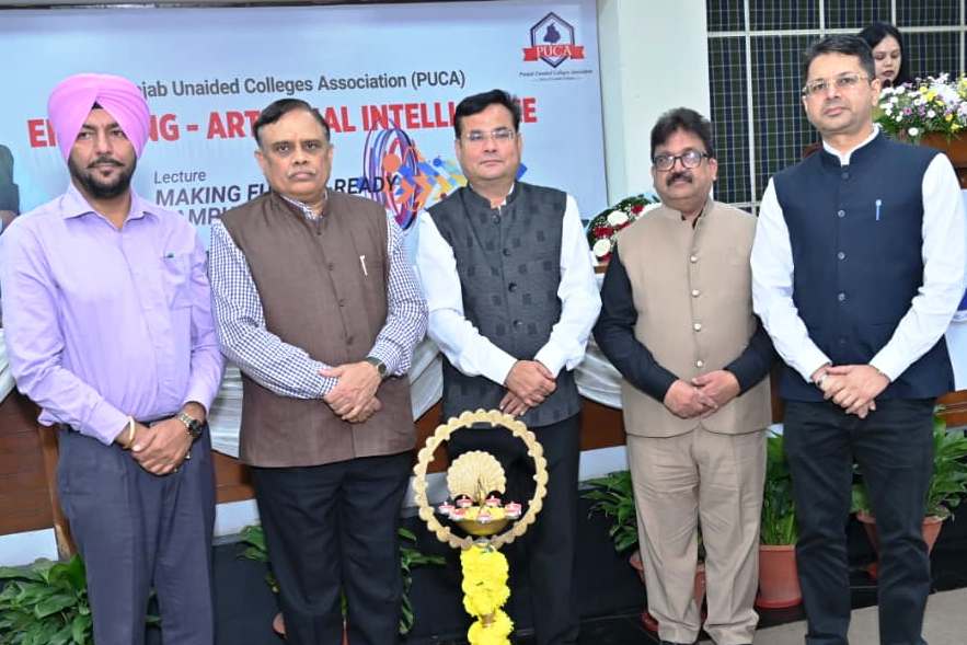 Chairman AICTE addresses PUCA Colleges on “Enabling AI: Making Future Ready Campuses”